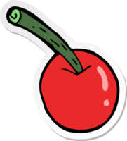 sticker of a cartoon cherry symbol png