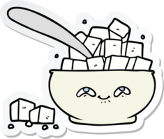 sticker of a cartoon sugar bowl png