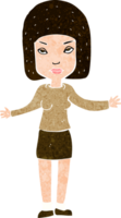 donna infastidita dai cartoni animati png