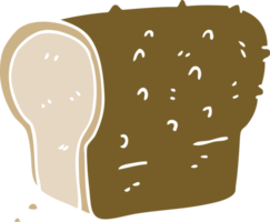 cartoon doodle wholemeal bread png