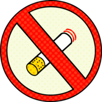 comic book style cartoon no smoking allowed sign png