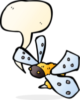 Cartoon-Biene mit Sprechblase png