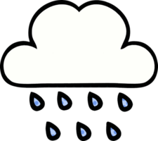 comic book style cartoon rain cloud png