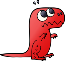 cartoon doodle roaring t rex png