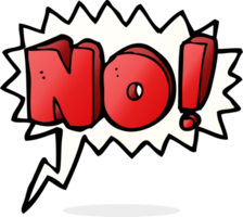 cartoon no symbol with speech bubble png