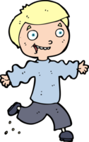 cartoon excited boy png