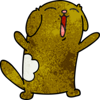 dibujos animados con textura de kawaii lindo perro png