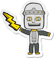 Aufkleber eines Cartoon-Roboters png