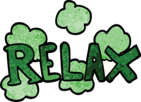 cartoon doodle relax symbol png