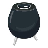 Smart speaker icon cartoon vector. Wireless system control vector