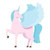 Heaven unicorn icon cartoon vector. Ancient horse vector