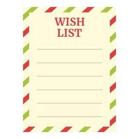 Wish list checkbox icon cartoon vector. Online store roster vector