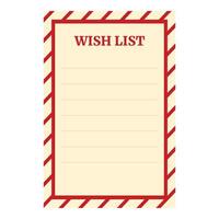 Ribbon red wish list icon cartoon vector. Web design vector