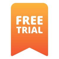 Free trial online tag icon cartoon vector. Sale price label vector