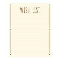 Wish list letter icon cartoon vector. Internet web vector