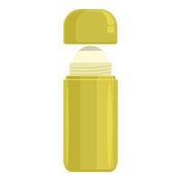 Small portable deodorant icon cartoon vector. Care female skin vector