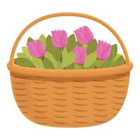 Season flowers icon cartoon vector. Botany season vector