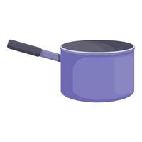 Empty saucepan icon cartoon vector. Gourmet utensil vector