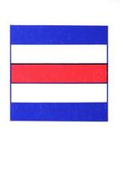 International nautical signal flag charlie code letter C photo