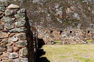 Rock Walls With Stone And Mortar Peru South America photo