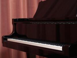 Fair Oaks, CA, 2006 - Grand Piano keyboard on the concert stage photo