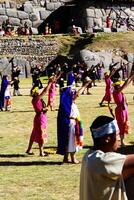 Cusco, Peru, 2015 - Init Raymi Festival South America Men And Women photo