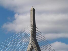 Boston, MA, 2008 - Cable And Support Detail Suspension Bridge photo