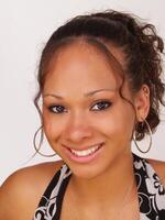 Young Teen Black Girl Smiling Portrait photo