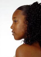Profile Black Woman Portrait photo