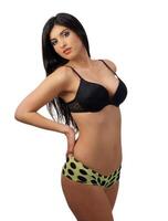 Young middle eastern woman in bra and panties photo