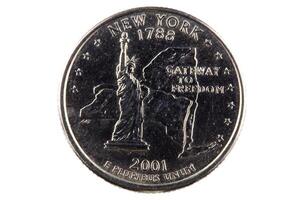 United States Quarter Coin for New York State photo