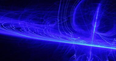 Blue Abstract Lines Curves Particles Background photo