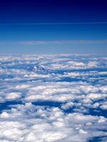 Arial View Mount Top in clouds photo