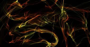 Abstract Pattern Of Flame-Like Lines And Swirls On Dark Background photo