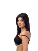 Young Middle Eastern Woman Portrait in Bra photo