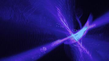 Abstract Patterns On Dark Background With Blue And Purple Lines photo