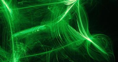 Green Abstract Lines Curves Particles Background photo