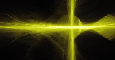 Yellow Abstract Lines Curves Particles Background photo