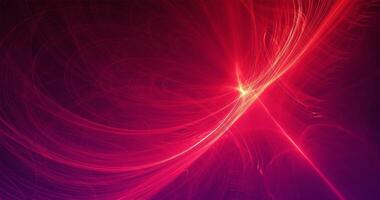 Abstract Background Lines Curves And Particles Red Yellow photo