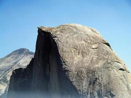 closeup of Half-dome in Yosemite National Park photo