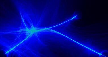 Abstract Pattern On Dark Background Blue And Green Lines Curves Particles photo