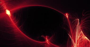 Red And Yellow Abstract Deisgn On Dark Background photo