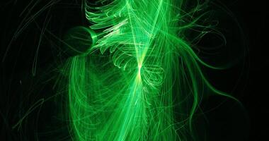 Green Abstract Lines Curves Particles Background photo