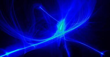 Abstract Design On Dark Background In Blue And Green photo