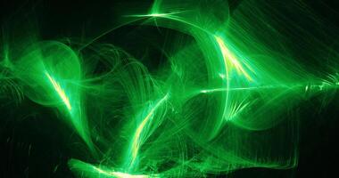 Green Abstract Lines Curves Particles Background photo