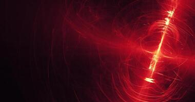 Red And Yellow Abstract Lines Curves Particles Background photo