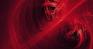 Red And Yellow Abstract Lines Curves Particles Background photo