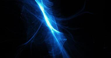 Blue Abstract Lines Curves Particles Background photo