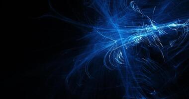 Blue Abstract Lines Curves Particles Background photo