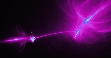 Purple And Blue Abstract Lines Curves Particles Background photo